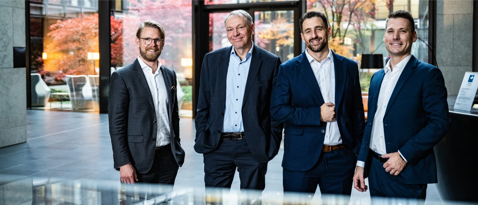 Emil Bruusgaard, Dr. Kai-Olaf Kruse, Karim Tarraf und Ben Scholz